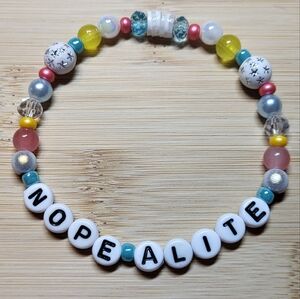 Nope-alite, Opalite- Taylor Swift Friendship Bracelet, Size 7.5"